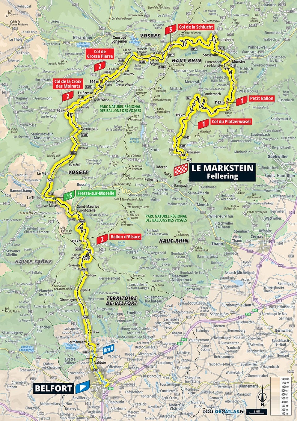 Tour de France 2023 stage 20 preview Route map and profile of 133km
